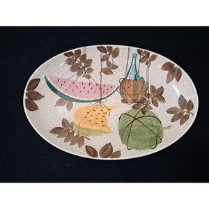 Vintage Mid-Century RED WING Pottery TAMPICO Oblong Serving Platter